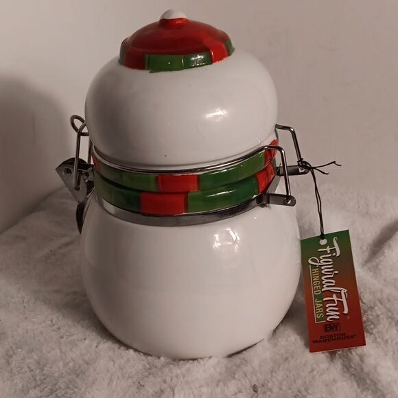 Boston Warehouse Ceramic Hinged Christmas Jar - Picture 5 of 7